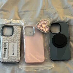 3 Qty IPhone 13 Pro phone cases Unbranded -